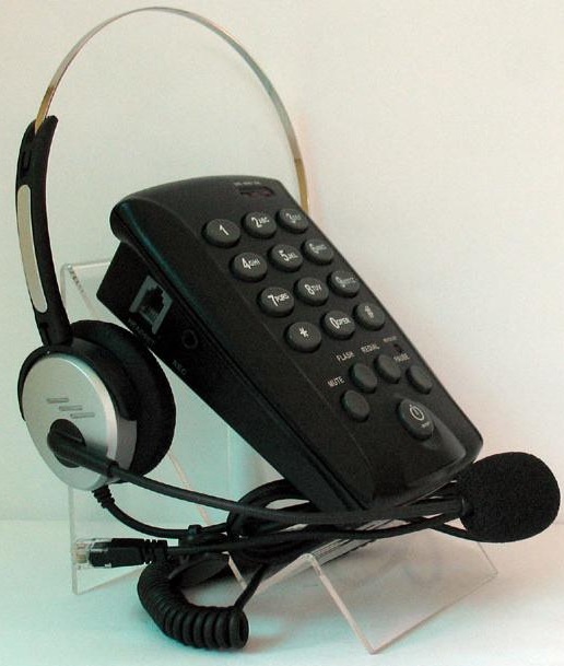 โทรศัพท์พร้อมชุดหูฟัง Call Center Headset รุ่น T-800